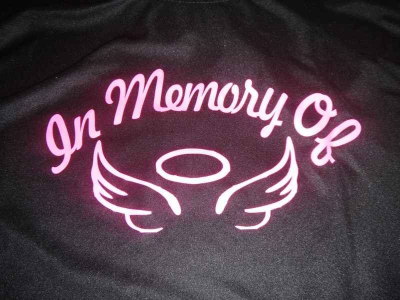 In Memory of logo with angel halo and wings